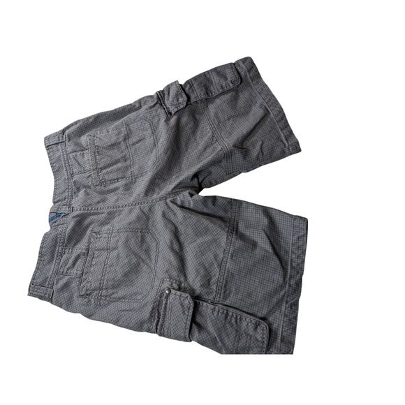 Ocean Pacific OP Mens 34 Cargo Shorts Utility Pockets Checkered Grid Pattern - Picture 6 of 15
